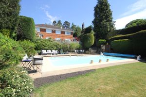 Pool and rear elevation - click for photo gallery